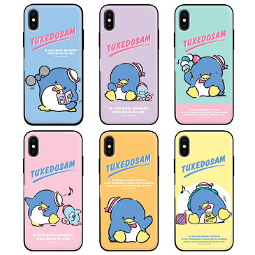 ★メール便 送料無料★ TuxedoSam Mirror Door Card Bumper バンパーケース【アイフォン アイホン iPhone6s iphone6splus iPhone6 iphone6plus iPhone 6 6s Plus プラス】カード収納 サンリオ キャラクター タキシードサム