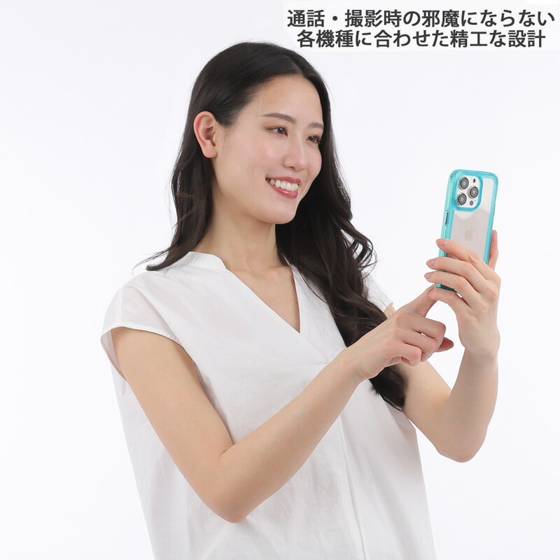 強化ガラスフィルム付き クリアケース iPho...の紹介画像3