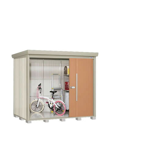 タクボ　物置Mr.ストックマン ダンディ NDシリーズ側面棚タイプ屋根タイプ：標準型耐荷重タイプ：多雪型間口2348mm×奥行き1590mm×高さ2110mm面積3.73m2（1.13坪）床耐荷重2240kg基礎ブロック必要数（別途必要）:15付属品：アルミフック3個、アンカープレート、たて樋1本、棚板扉開き方向変更可能ND-S2315Y