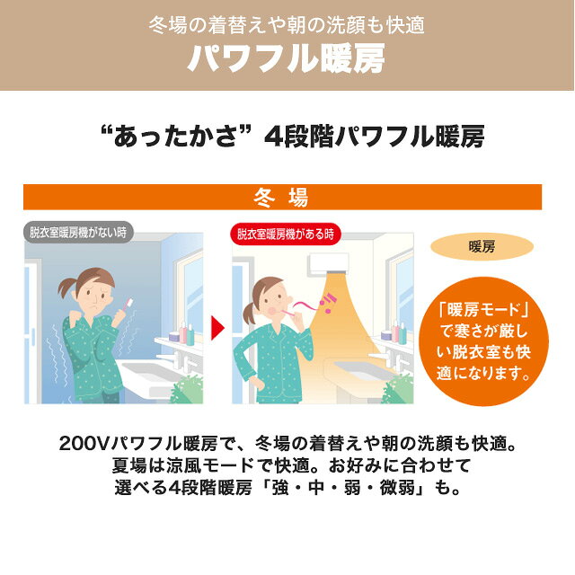 [WD-240DK6] バス乾 三菱 洗面所暖房機 脱衣室暖房機 壁掛タイプ 単相200V 標準適...