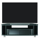 コーナーTV台　幅100cm　NOA-1000AV-BK　薄型TV 42V型まで対応