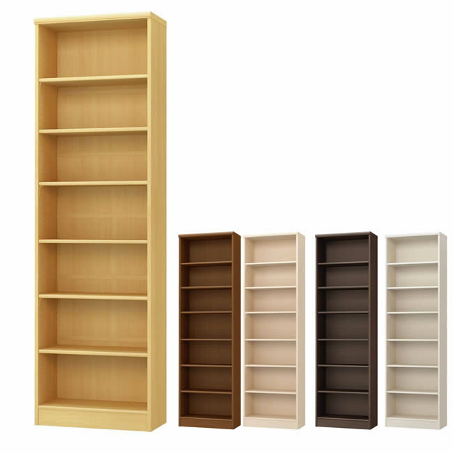 本棚 日本製 カラーボックス幅59.2×奥行31高さ200cm書棚 シェルフ 棚 ラック 収納 木製 薄型 rack マガ..