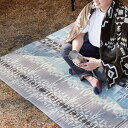 【レビュー特典】折りたたみ アウトドアマット エクスキリム 約178×196cm コンパクト収納 水拭きOK 撥水 両面 リバーシブル シンプル かわいい おしゃれ MRF-0133