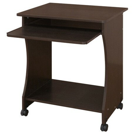 木目調パソコンデスク【収納家具】2color PCデスク キャスター付き パソコンデスク キャスター 机 キャスター付 パソコンテーブル 送料無料 [2]