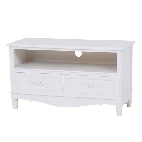 【WOOD PRODUCTS(ウッド プロダクツ) 】 テレビ台 幅80cm 木製家具 ホワイト 完成品 TVボード テレビボ..