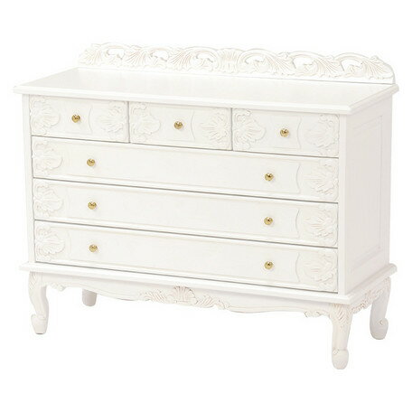 【VIOLETTA】 ワイドチェスト RCH-1233AW ホワイト チェスト 白 タンス 白色 たんす 引き出し ひきだし 送料無料