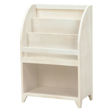 MCC-6189AW マガジンラック マガジンラック 桐材 ホワイト マガジンスタンド 桐材 白 木製 白色