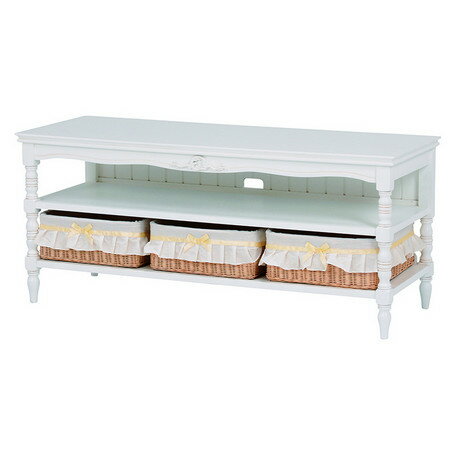 【HAMPTON】 リビングボード RTV-1679 ホワイト ヴィンテージ調 TVボード 白 ビンテージ テレビボード ..