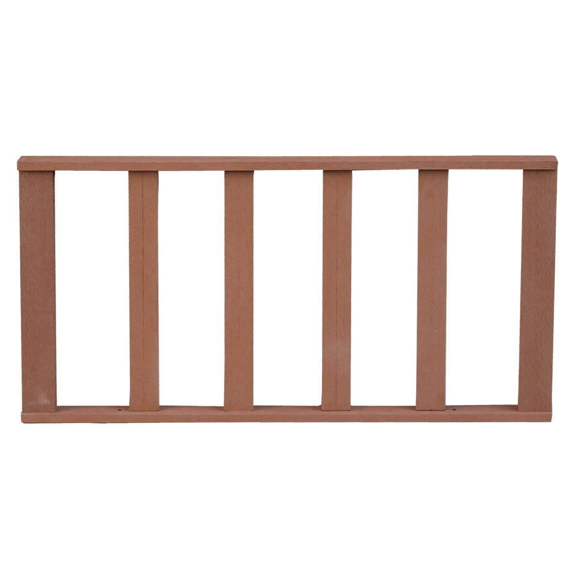【訳ありアウトレット品 50%OFF】人工木ウッドデッキ用ストレートフェンス ライトブラウン フェンスのみ エコフィール ecofeel 【開梱跡あり・外箱に汚れ・テープ補修あり】
