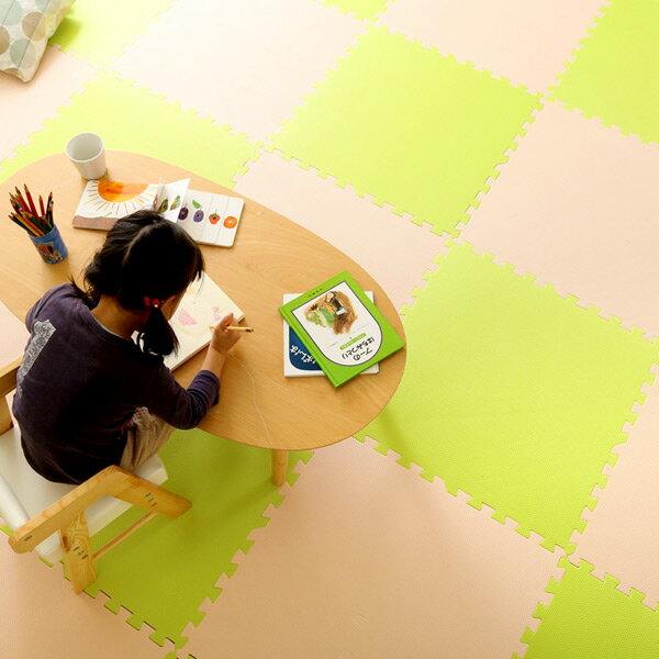 【レビュー特典】 サイドパーツ付きジョイントマット 64枚セット(大判60cm）安心の低ホルムアルデヒド、防音、保温 シンプル かわいい おしゃれ