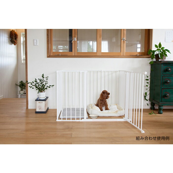 スカンジナビアン フェンス ゲージ ホワイト ブラック 高品質 ワイドセクション スマイヌ 北欧 ペットフェンス 犬用グッズ インテリア ふるさと納税