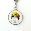【DENSCRAFT】 ストラップ ビーグル デンズクラフト ハンドメイド 雑貨 日本製 スマイヌ ペット 犬 グッズ