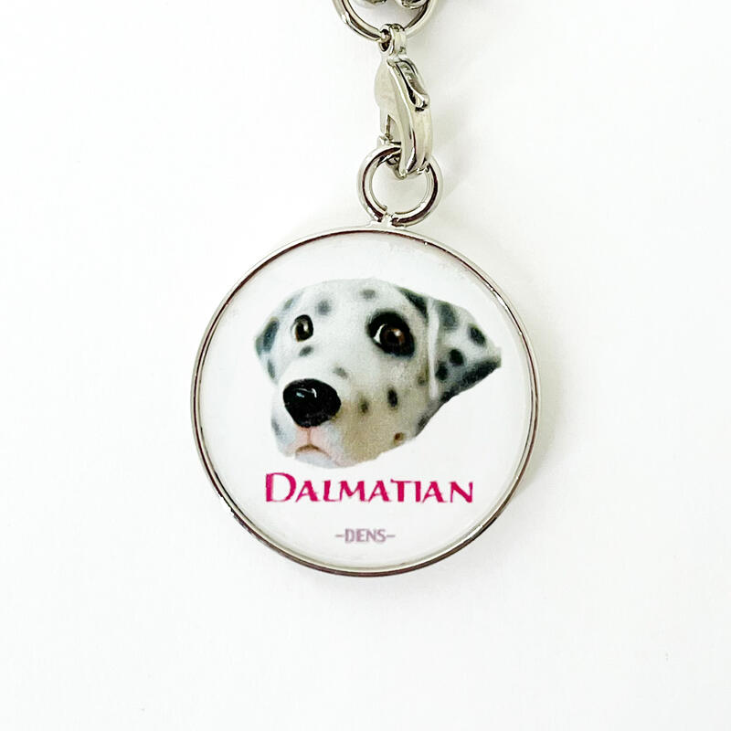 【DENS CRAFT】 ストラップ ダルメシアン デンズクラフト ハンドメイド 雑貨 日本製 スマイヌ ペット 犬 グッズ