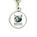 【DENSCRAFT】 ストラップ アメリカンショートヘア デンズクラフト 猫 ネコちゃん ハンドメイド 雑貨 日本製 スマイヌ ペット 犬 グッズ