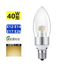 【楽天1位6冠】LEDシャンデリア球 調光器対応 LED電球 LEDシャンデリア電球 40W相当 広配光タイプ E12 E14 E17 E26 クリア電球 フィラメント電球 エジソン電球 燭台電球 360度全体発光 電球色3000K 小形電球 レトロ アンティーク 高演色性