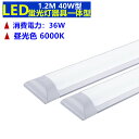 LED蛍光灯器具一体型蛍光灯 40W形 120cm 昼光色 6000K 消費電力36W　超高輝度