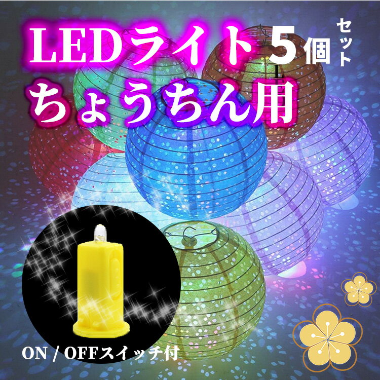 提灯ライト LEDライト LEDランプ 5個セット イルミネ