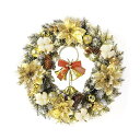 クリスマスリース 豊作 松ぼっくり付き 玄関リース クリスマス オーナメント フラワーリース 秋冬 誕生日 ギフト リース 壁飾り 豪華 店舗装飾 かわいい お...