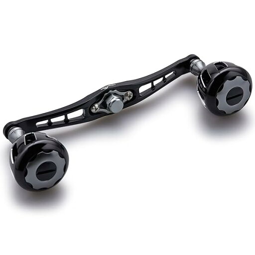 HEIGHTEN 120mm リール ハンドル 32mmノブ搭載 シマノ ダイワ アブガルシア 通用 ベイトリール 用 Wheel Series (ブラック&ブラック/ガンメタル) (548) HEIGHTEN 120mm リール ハンドル 32mmノブ搭載 シマノ ダイワ アブガルシア 通用 ベイトリール 用 Wheel Series (ブラック&ブラック/ガンメタル) (548)