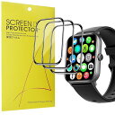 Lamsaw for HOIBAIスマートウォッチ 保護フィルム,【3枚セット】全面保護 フィルム 対応 HOIBAI KW105 PRO 1.85 インチ 3D全面保護 フロート高感度タッチ高透過率 水防指紋防止 (3枚)(2)