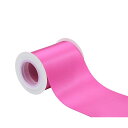 【IDECORRIBBONS】幅75mm 両面サテンリボン 長さ4.5m #183ローズ