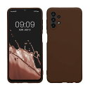 kwmobile スマホケース Samsung Galaxy A13 4G対応 ケース - 耐衝撃 滑り止め ソフト TPU シリコン - チョコレート