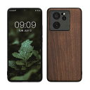 kwmobile スマホケース Xiaomi 13T / 13T Pro対応 ケース - 木製 携帯ケース TPUバンパー - ナチュラル ウッド スタイル