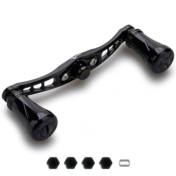 HEIGHTEN 92mm リール ハンドル 19mm ノブ搭載 シマノ(SHIMANO) ダイワ(DAIWA) アブ(Abu) 通用 ベイト..