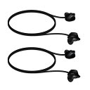 kwmobile 2x バンドホルダー Samsung Galaxy Buds/Buds Plus対応 イヤホン ストラップ 滑り落ちにくく ギャラクシー バッズ対応(2)
