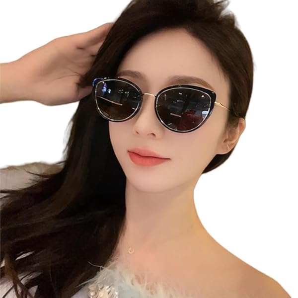 [FEISEDY] サングラス レディース TAC偏光 キャッツアイ UV400 紫外線カット おしゃれ 運転 釣り 登山 ..