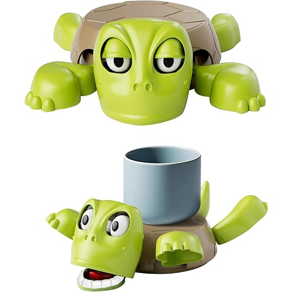 亀のコースター 3D動くカメのコースター かわいい 面白いデザイン 手足＆表情豊かな顔 耐熱 滑り止め 机の装飾に最適 カメ好きへのユニークギフト 誕生日プレゼントにも (B)