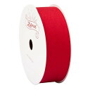 【Zofrud】コットンリボン幅25mm x 9m巻 - ハンドメイド・DIY・手芸・ラッピング・花束・ウェディングに最適 (レッド)