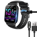 Lamshaw for TopLuck スマートウォッチ ケーブル, USB 磁気充電ケーブル 磁気吸着 1メートル TopLuck TP10 1.85インチ スマートウォッチに対応 (ブラック)