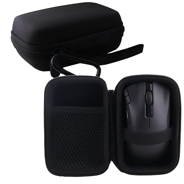 WERJIA 収納ケース 互換性 レイザーViper V3 Pro/Viper V3/Viper V2 Pro/DeathAdder V3 Pro ゲーミングマウス ワイヤレス 無線 (ケースのみ） (黒)