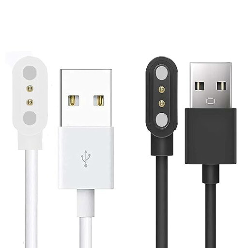 Lamshaw for ID208 Plus スマートウォッチ ケーブル, USB 磁気充電ケーブル 磁気吸着 1メートル WMK ID208 Plus 1.8インチ/Quican ID208 Plus 1.8インチ/ENOMIR ID208 PLU Lamshaw for ID208 Plus スマートウォッチ ケーブル, USB 磁気充電ケーブル 磁気吸着 1メートル WMK ID208 Plus 1.8インチ/Quican ID208 Plus 1.8インチ/ENOMIR ID208 PLU
