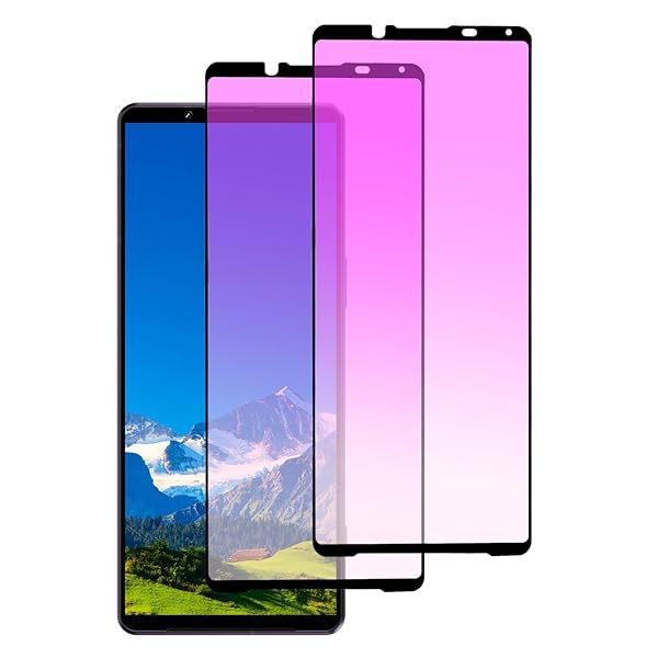【2枚入り】 Xperia 5 IV 用 ガラスフィルム ブルーライトカット 全面保護 SOG09 SO-54C フィルム エクスペリア5 マーク4 強化ガラス 液晶保護フィルム 目の疲れを軽減 指紋防止 気泡ゼロ 貼り付け簡単