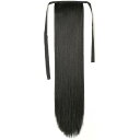 NICEHAIR ウィッグ ポイント ウィッグ ポニーテール エクステ ロング ストレート ウィッグ 長さ45cm/55cm/65cm 4色選び つけ毛 (ブラック, 65cm)