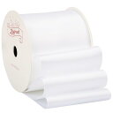 【Zofrud】サテンリボン幅63mm x 9m巻 - 手芸、ラッピング、 花束、ウェディングに最適 (ホワイト)