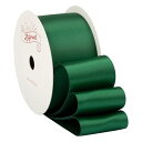 【Zofrud】サテンリボン幅38mm x 9m巻 - 手芸、ラッピング、 花束、ウェディングに最適 (フォレストグリーン)