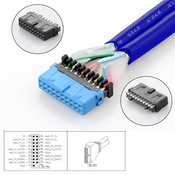 CY ケーブル 内部 4 USB2.0 & USB 3.0 メス マウント パネル マザーボード 9 ピン 19 ピン 20 ピン バッフル ケーブル PCI ブラケット付き 50cm