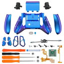 eXtremeRate xbox series S/X対応用VICTOR Xリマップキット、6プロファイル&ブラック・リデザイン・バックシェル&サイドレール&4つのバックボタン-コントローラーは含まれていません【レッド、パープル、ブルー】