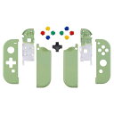 eXtremeRate SwitchジョイコンとSwitch OLEDに対応用ハンドヘルドコントローラーハウジング(D-Padバージョン)、またフルセットボタンが付き(コントローラーとコンソールケースは含まれていません。)【マッチャグリーン】