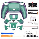 eXtremeRate ps5コントローラーBDM-010&BDM-020に対応用プログラムできる背面パドルカメロンデザインプラスティック製RISE4リマップキット、ps5コントローラーに対応用アップグレードボードと再設計されたバックケース&背面ボタ