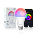 ORALUCE スマート LED電球 E26 60W相当 調光調色 スマートライト マルチカラー 1600万色RGB 昼白色&電球色 Alexa/Google Home対応 ハブ不要 遠隔操作 取扱説明書付 1個入 LDA9F-E26