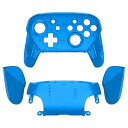 eXtremeRate プロコン switchに対応用オクタゴナルゲートスティックデザインハウジングシェル、クリア素材のswitch プロコンに対応用プロコン ケース、プロコン カスタムパー-本体は付属していません【クリアブルー】