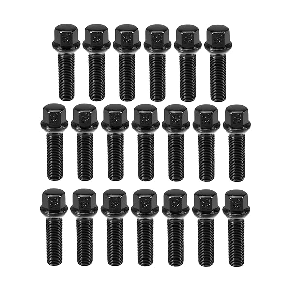 ACROPIX M14x1.5ホイールスペーサーボールシート用延長ホイールナット 19mm六角 45mmシャンク長 VWに対..