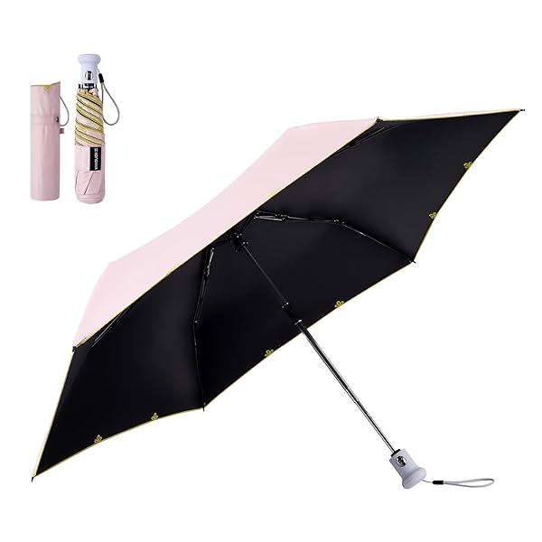 konciwa 刺繍の日傘 UVカット100 完全遮光 遮熱 折りたたみ傘 軽量 折り畳み 熱中症対策 日焼け止め 肌を守る 折畳み晴雨兼用 耐風頑丈 携帯便利...