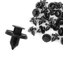 ACROPIX プラスチックリベット 8mm穴径 リテーナークリップ プラスチック リベット ドライブ 泥フラップ バンパーフェンダー プッシュクリップ 日産に対応 ブラック 30個入り