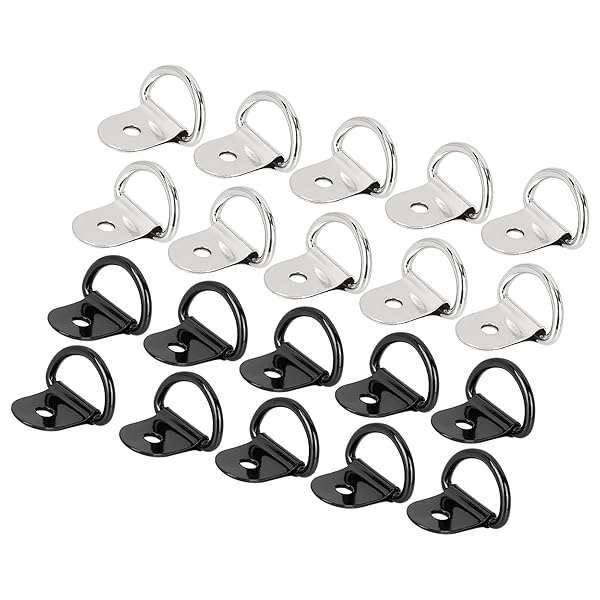 ACROPIX 固定アンカー D形状 ユニバーサル シルバートーン ブラック 20個