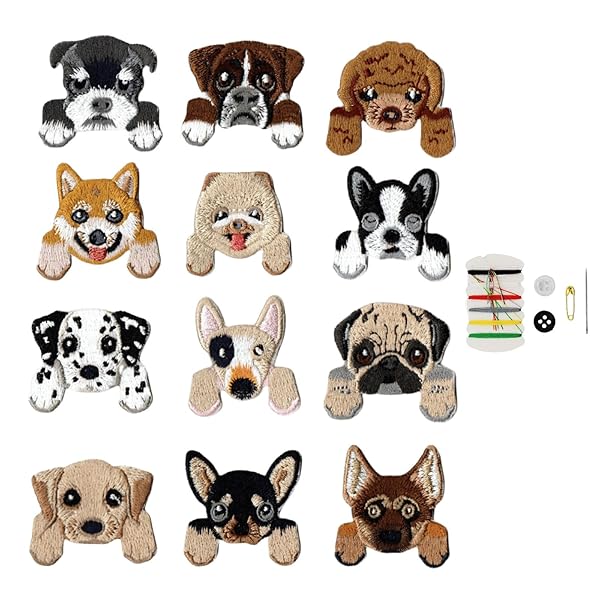 aninako ワッペン 刺繍 動物 貼り付けまたは縫い付け アップリケ ワッペン 子供 動物 人気セット 刺繍 ..